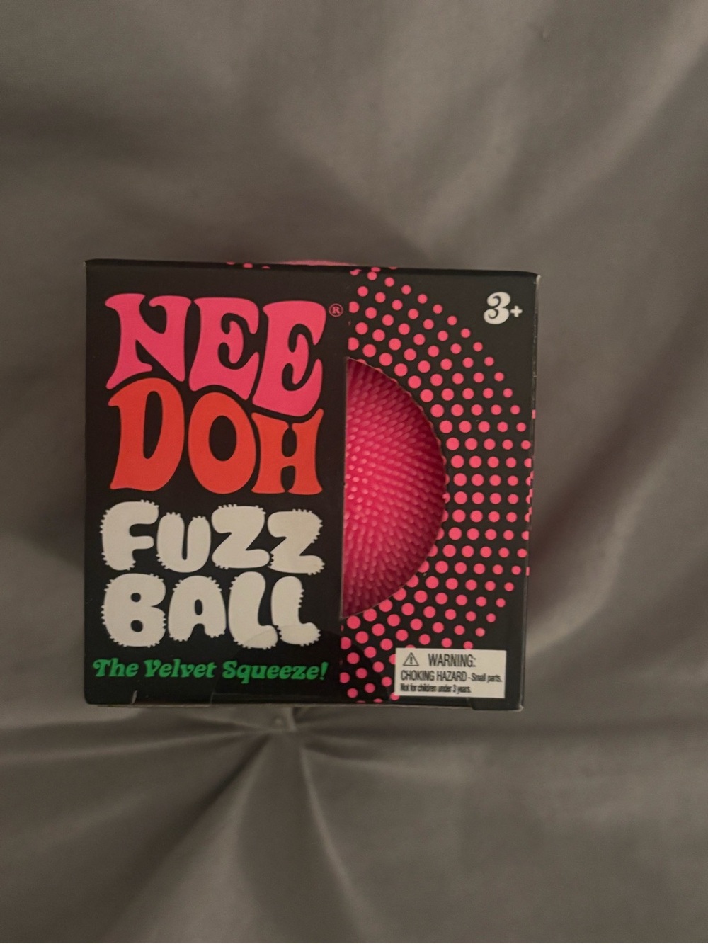 Fuzz Ball Velvet Squeeze - Pink